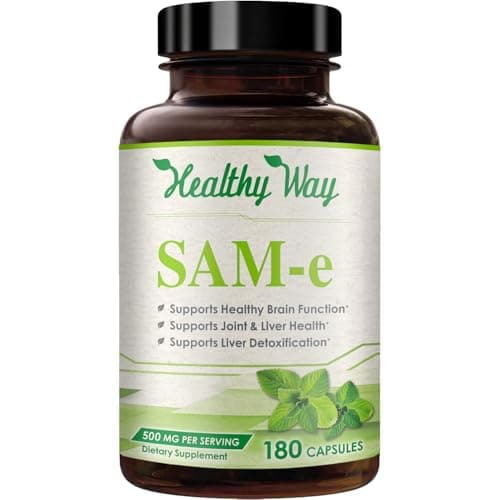500mg SAM-e Supplement - High Strength 500mg S-Adenosyl-L-Methionine…