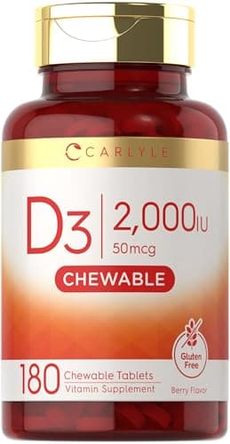 Carlyle Chewable Vitamin D3 2000 IU (50mcg) | 180 Chewable…