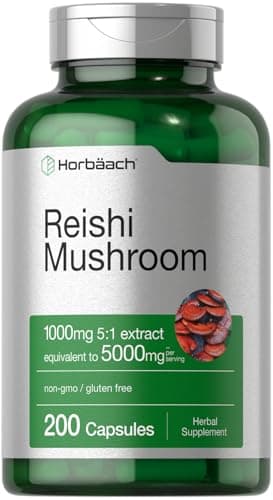Horbäach Reishi Mushroom Capsules | 200 Count