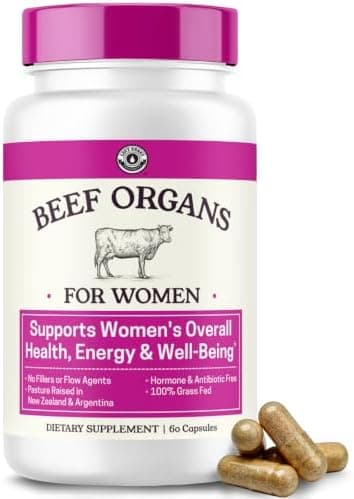 Beef Organ Supplement for Women, 60 Capsules