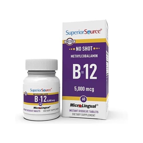 Superior Source No Shot Methylcobalamin B-12 5000 mcg…