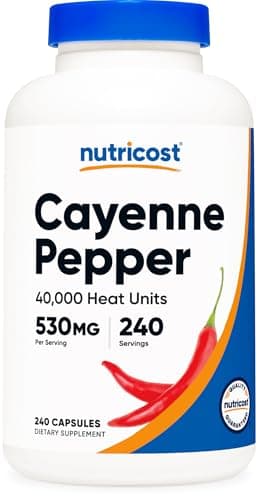 Nutricost Cayenne Pepper (530mg) 240 Capsules