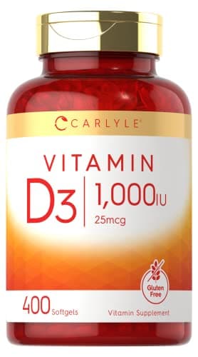 Carlyle Vitamin D3 1000IU | 25 mcg | 400 Softgels | High…