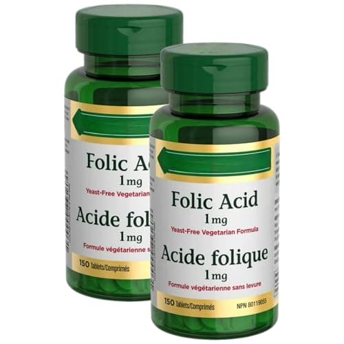 Wellness Bundle Includes Nature Bounty Folic Acid 1 mg