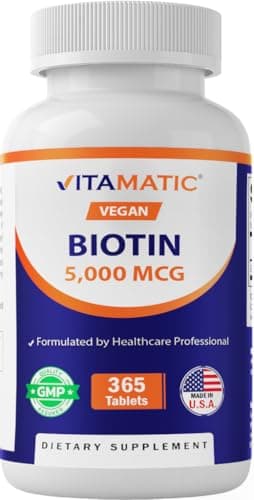 Vitamatic Biotin 5000mcg (5 mg) for Stronger Hair