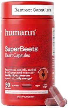 Humann SuperBeets Beet Root Capsules Quick Release 1000mg