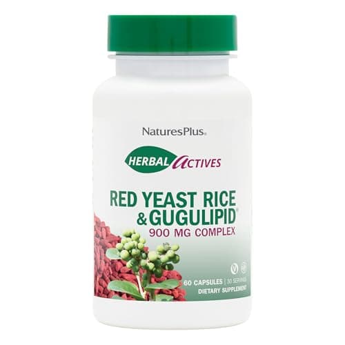 NaturesPlus Red Yeast Rice & Gugulipid - 60 Capsules - 900 mg…