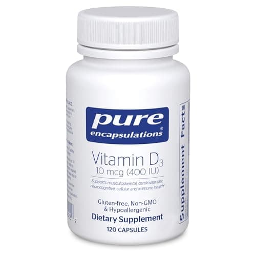 Pure Encapsulations Vitamin D3 10 mcg (400 IU)…