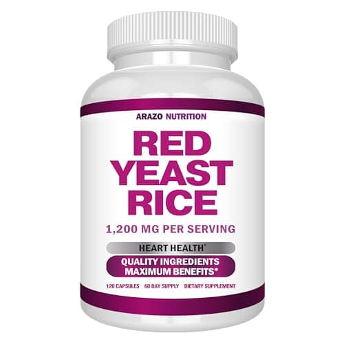 Arazo Nutrition Red Yeast Rice Extract 1200 MG Per Serving…