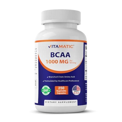 Vitamatic BCAA 1000 mg Per Serving (2:1:1) | 250 Veg Capsules…