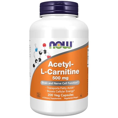 NOW Foods Supplements, Acetyl-L Carnitine 500 mg, Amino Acid…