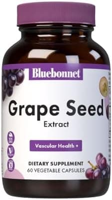 BlueBonnet Nutrition Grape Seed Extract, 60 Vegetable Capsules
