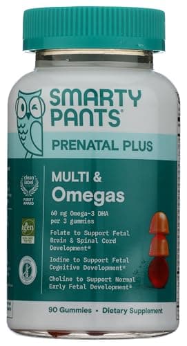 SmartyPants Prenatal Multivitamin Gummies with Omega 3 DHA