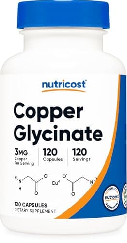 Nutricost Copper Glycinate Capsules (120 Capsules