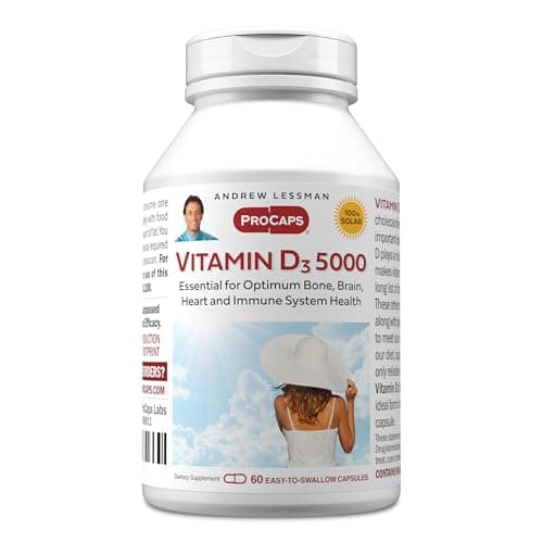 ANDREW LESSMAN Vitamin D3 5000 IU 60 Capsules - High Potency