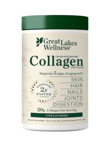 Great Lakes Wellness Collagen Peptides Powder – Supports Skin