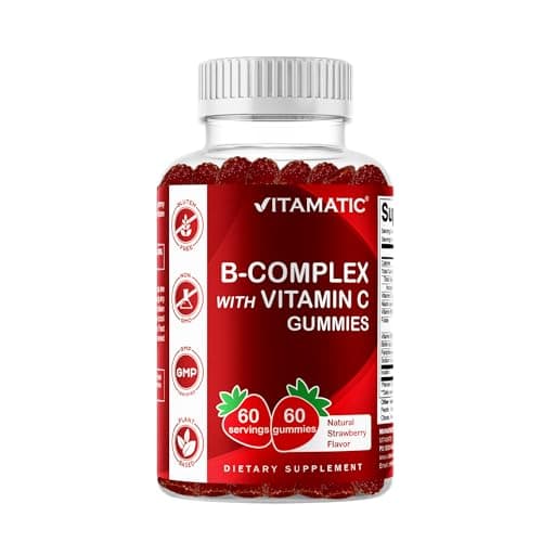 Vitamatic Vitamin B Complex Gummies with Vitamin C & Inositol…