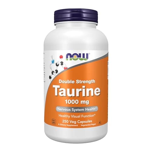 NOW Foods Supplements, Taurine 1,000 mg, Double Strength…