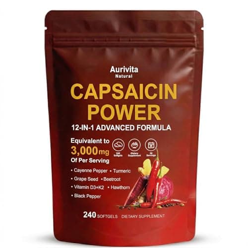 RCSCBC Aurivita Capsaicin Softgels - 240 Softgels(1, PCS)