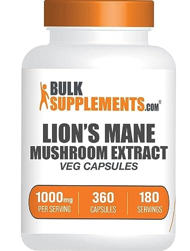 BulkSupplements.com Lion's Mane Mushroom Extract Capsules…