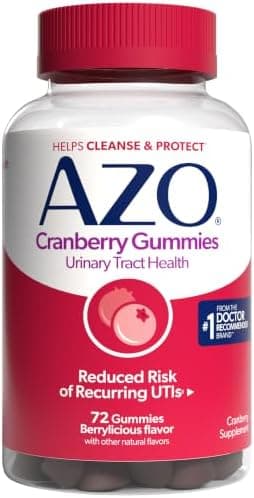 AZO ZO Cranberry Gummies for Urinary Tract Health Women & Men