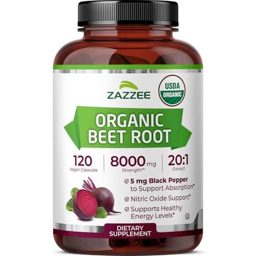 Zazzee USDA Organic Beet Root 20:1 Extract