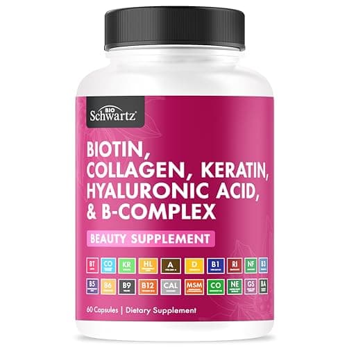 BioSchwartz Biotin Collagen Keratin Supplement - Hair Vitamins…