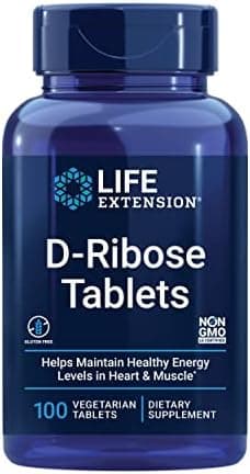 Life Extension D-Ribose Tablets, 100 Tablets