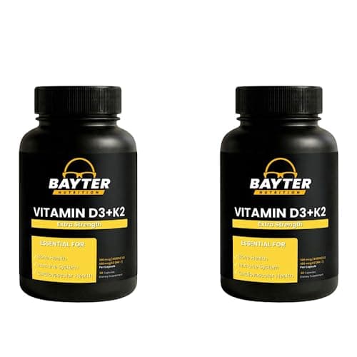 Extra Strength Vitamin D3+K2 - Vitamin D 4000 IU (100mcg)…