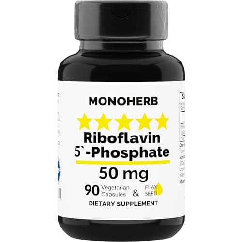 MONOHERB Riboflavin 5'-Phosphate 50 mg - 90 Vegetarian…
