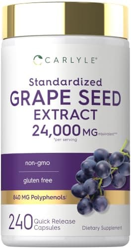 Carlyle Grape Seed Extract Supplement | 240 Capsules