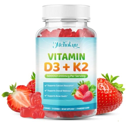 Vitamin D3 K2 Gummies with Calcium – Bone & Immune Support