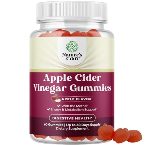 Apple Cider Vinegar Gummies with Mother - Cleanse & Detox ACV…