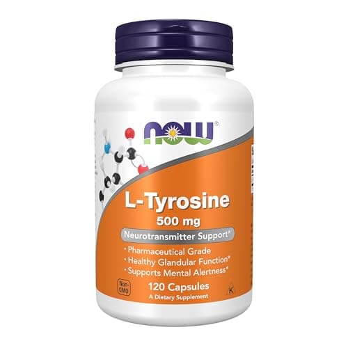 NOW Supplements, L-Tyrosine 500 mg, Supports Mental…