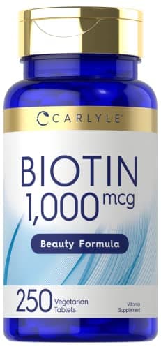 Carlyle Biotin 1000mcg | 250 Vegetarian Tablets | Beauty…