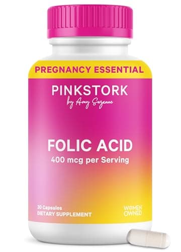 Pink Stork Folic Acid Supplement for Women – 400mcg