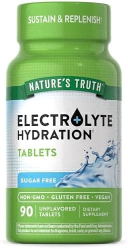 Nature's Truth Electrolyte Tablets | No Sugar | 90 Count