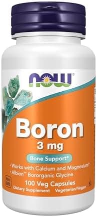 NOW Foods Supplements, Boron 3 mg (Bororganic Glycine)…