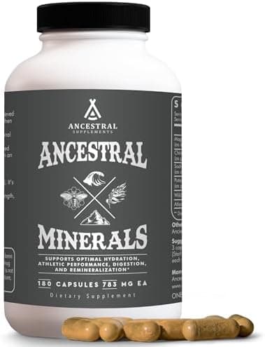 Ancestral Supplements Minerals & Electrolytes Capsules, 180 Ct