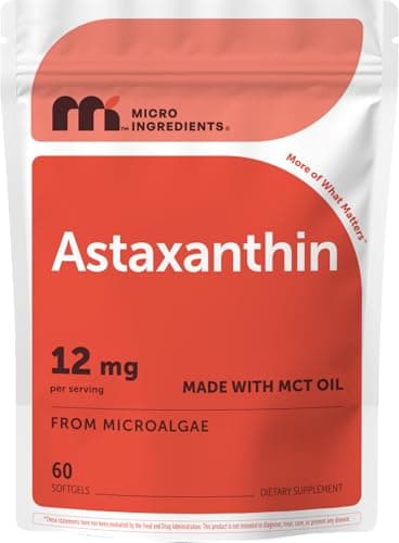 Micro Ingredients Astaxanthin 12mg with MCT Oil