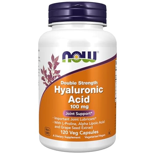 NOW Foods Supplements, Hyaluronic Acid 100 mg, Double…