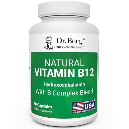Dr. Berg Natural Vitamin B12 1000 mcg (Hydroxocobalamin) 60…