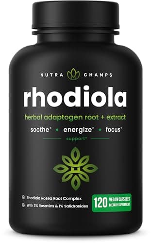 Rhodiola Rosea Supplement 600mg | 120 Vegan Capsules…