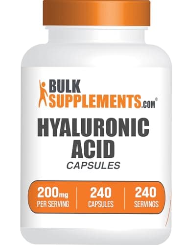 BulkSupplements.com Hyaluronic Acid Capsules 200mg, 240 Count