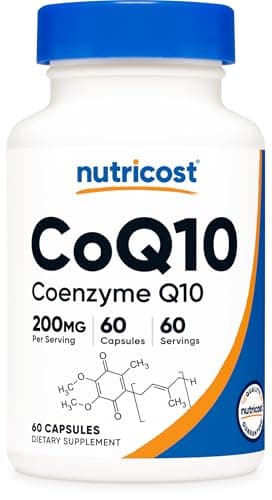 Nutricost CoQ10 200mg, 60 Vegetarian Capsules, 60 Servings…