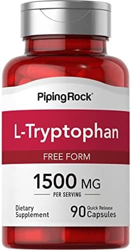 Piping Rock L-Tryptophan 1500 mg | 90 Capsules | Free Form…