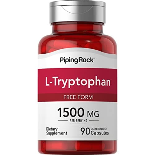Piping Rock L-Tryptophan 1500 mg | 90 Capsules | Free Form…