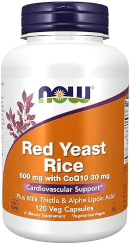NOW Foods Supplements, Red Yeast Rice with CoQ10, plus Milk…