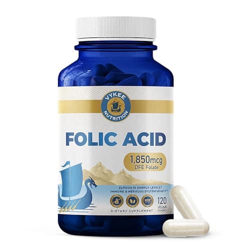 Vykee Nutrition Folic Acid Capsules - Supports Body Processes