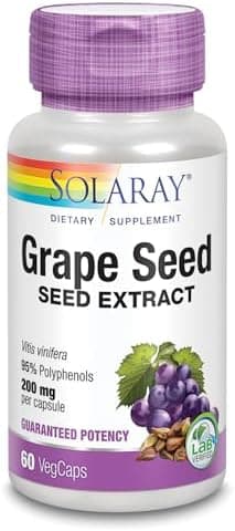 SOLARAY Grape Seed Extract 200 mg Plus Bioflavonoid Complex…